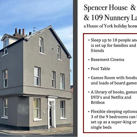 约克Spencer House & 107 & 109 Nunnery Lane别墅 外观 照片