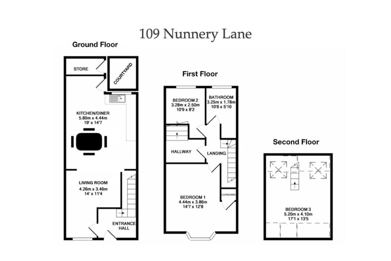 约克Spencer House & 107 & 109 Nunnery Lane别墅 外观 照片